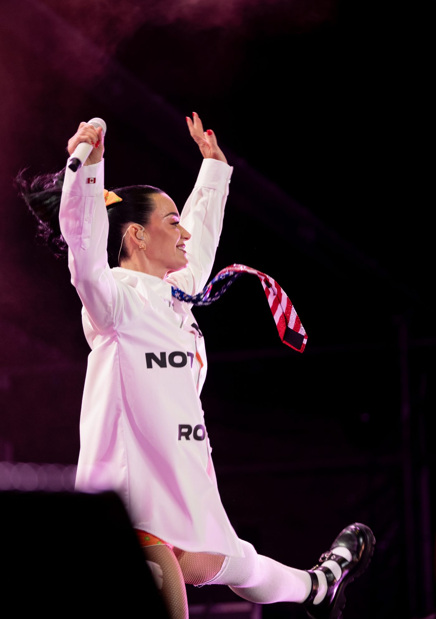 Katy Perry performing on stage